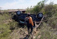 Guardia Nacional lesionado en vuelco en Punto Fijo