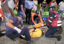Lesionada pareja durante accidente en la Coro -La Vela