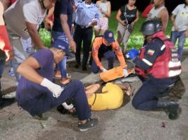 Lesionada pareja durante accidente en la Coro -La Vela