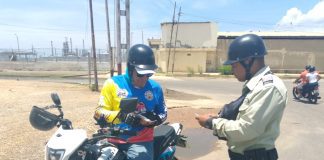 Policarirubana en la calle para la prevención de accidentes