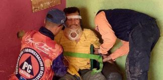 Sexagenario se cayó del techo de su casa en Domingo Hurtado