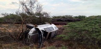 Vuelco en la Coro- Punto Fijo dejó dos lesionados