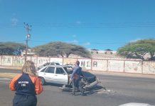 Este choque ocurrió en la avenida Jacinto Lara la mañana del domingo #27OCT