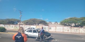 Este choque ocurrió en la avenida Jacinto Lara la mañana del domingo #27OCT