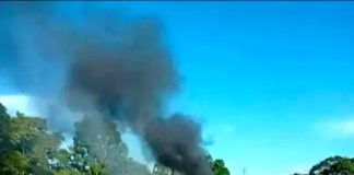 Cuatro personas carbonizadas en colisión de vehículo en Táchira