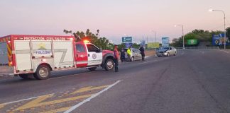 Dos PNB lesionados durante choque en Punto Fijo este domingo #13OCT