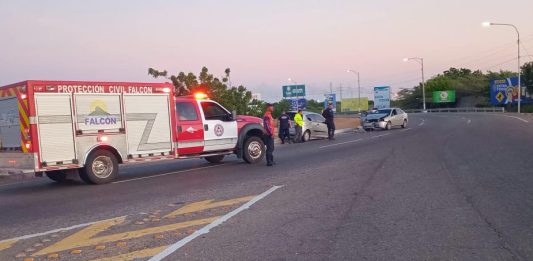 Dos PNB lesionados durante choque en Punto Fijo este domingo #13OCT