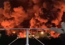 Llamas del tanque de Pdvsa-La Salina continúan ardiendo