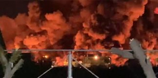 Llamas del tanque de Pdvsa-La Salina continúan ardiendo