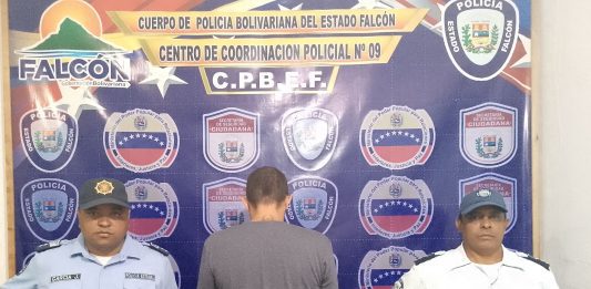Polifalcón aprehendió a panadero por maltrato a su pareja en Chichiriviche