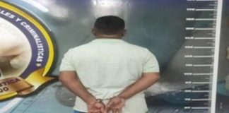 Detienen a delincuente en Caja de Agua