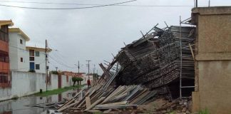 Reportan caída de vivienda en Santa Fe