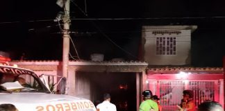 Casa agarró incendio en la Pedro Manuel Arcaya