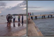 Se le fueron los frenos y cayó en el muelle de Puerto Cumarebo