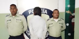 Policarirubana aprehendió a «El Mono» por resistencia a la autoridad y ultraje a funcionario público