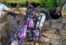 Motorizado chocó con una pared en El Oasis