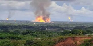 PDVSA confirma incendio en Gasoducto de Monagas dejando un saldo de cinco heridos