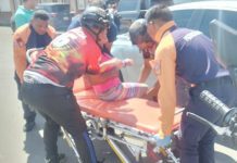 Pareja de motorizados sufrió lesiones durante colisión