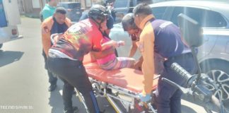 Pareja de motorizados sufrió lesiones durante colisión