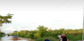 Río La Primavera en sus niveles más alto en la Falcón -Zulia