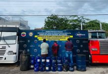 Tres detenidos por venta ilegal de combustible en Punto Fijo