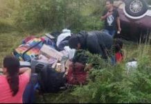 Tres lesionados durante vuelco en Dabajuro