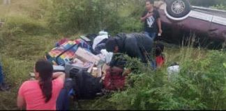 Tres lesionados durante vuelco en Dabajuro