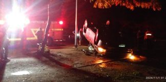 Vuelco en Tacuato deja dos lesionados la madrugada del viernes #01NOV