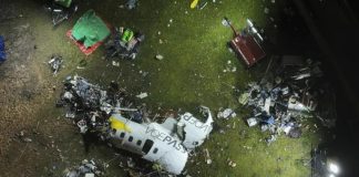 Diez muertos tras caer aeronave en Brasil
