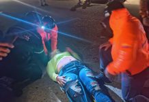 Enfermera y mecánico sufrieron las consecuencias de un deslizamiento de moto