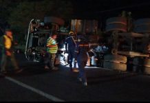 Gandola cargada de gasoil volcó en la Falcón- Zulia