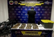 Cayó traficante con 16 panelas de droga