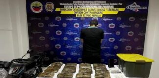 Cayó traficante con 16 panelas de droga