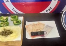 Detenida con droga en dos pimentones