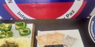 Detenida con droga en dos pimentones