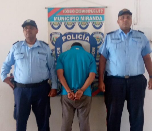 Agredió a la madre y luego intentó «guindarse» en Coro