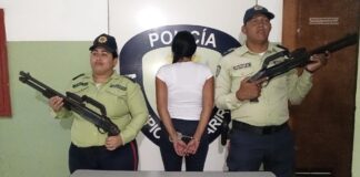 Detienen a mujer con marihuana en el centro de Punto Fijo