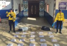 Localizan 30 panelas de cocaína en Boca de Aroa