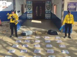 Localizan 30 panelas de cocaína en Boca de Aroa