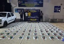 Incautan 55 kilos de marihuana