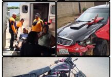 Un lesionado en Barro Blanco de Pueblo Nuevo