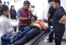 Un lesionado durante una colisión en Punto Fijo