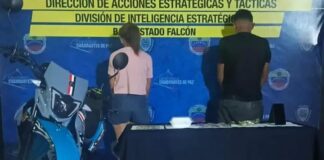 Capturan a pareja por microtráfico en la avenida Buchivacoa en Coro