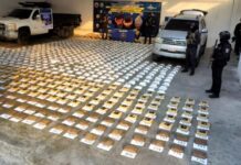 Capturan tres narcos con 806 panelas de marihuana