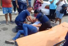 Chef sufrió fractura, escoriaciones y politraumatismos en accidente