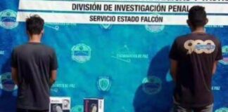 Dip- Punto Fijo detiene a dos sujetos por hurto