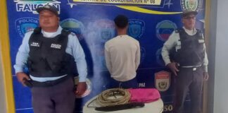 Detienen a «El Curri» en el patio de una vivienda de Boca de Aroa