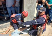 Dos lesionados durante accidente al mediodía de hoy lunes