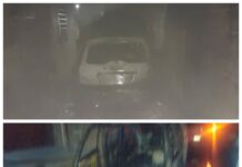 Dos vehículos se quemaron en el garage de una vivienda en Punto Fijo