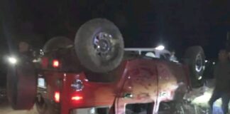 Vuelco de camioneta en Zamora dejó ocho lesionados